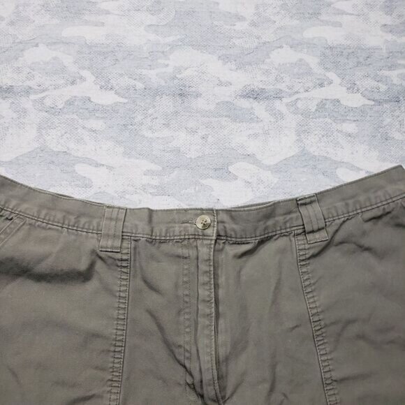 Woolrich Shorts‎ Womens 13 Gray High Rise Hiking Outdoors Cotton - Picture 3 of 12